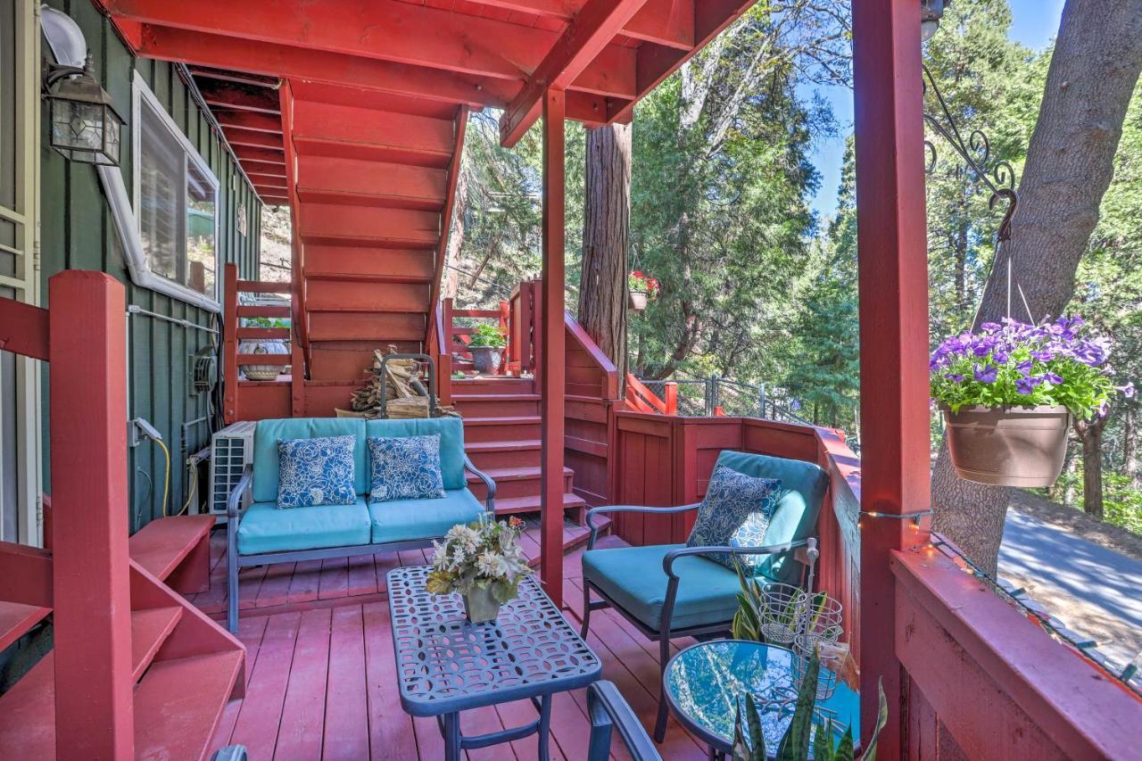 Boho Crestline Cabin, 1 Mile To Lake Gregory! Exterior photo